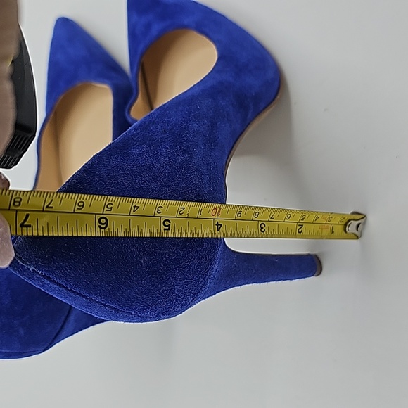 Jessica Simpson blue suede heels - Picture 6 of 6